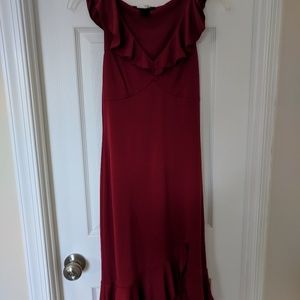 SOLD little red bcbg dress size small v neck
